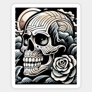 Skull- Full Tattoo Design 2 Magnet